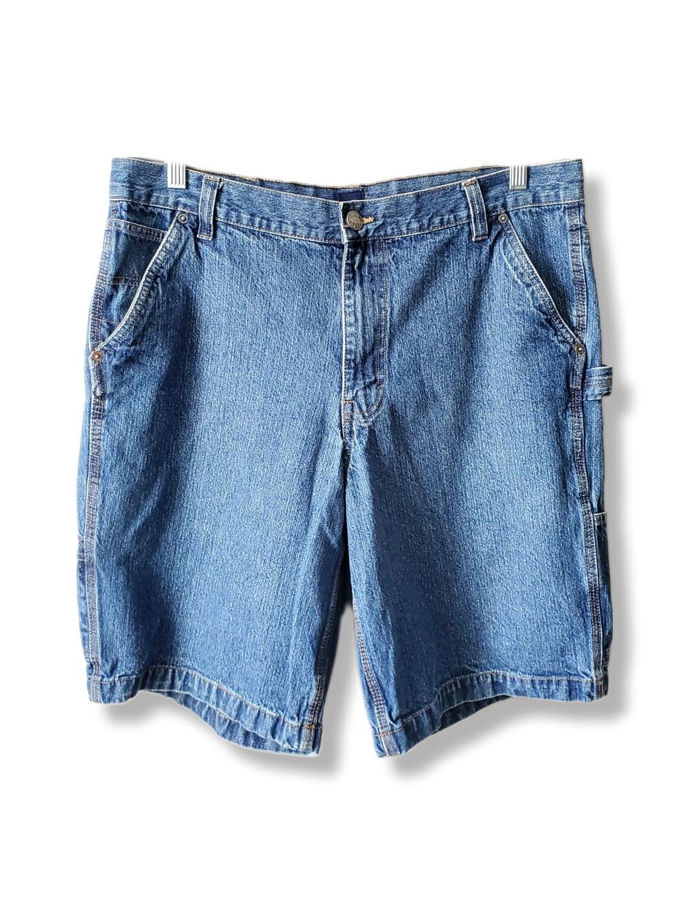 Men 80s VTG Denim Denim Shorts Jorts Carpenter 36 Casual Summer Preppy Bloke